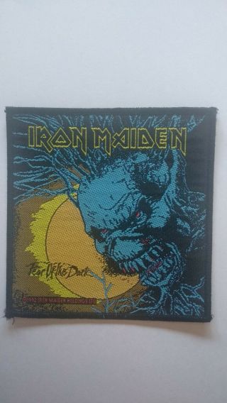 Iron Maiden Vintage Patch Fear Of The Dark 1992