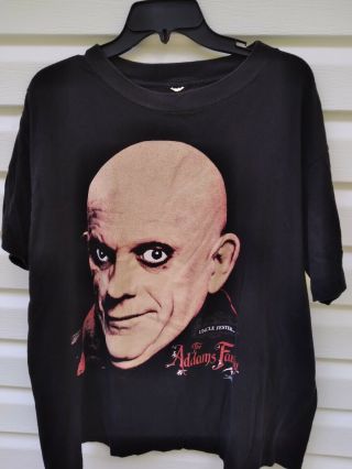 Vintage Mens 1991 Uncle Fester The Addams Family T Shirt No Tag Size Xl