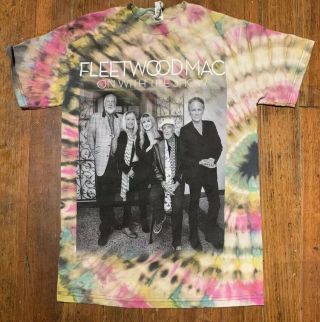 Fleetwood Mac Official 2014 Tour Merch Handmade Tie Dye Concert Tee T - Shirt S