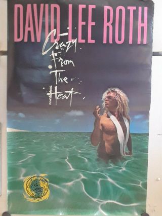 David Lee Roth Poster 1985 Crazy From The Heart 23 " X 35 "