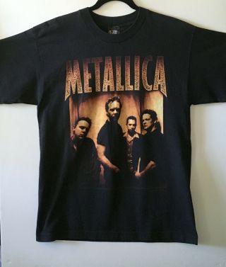 Vintage Metallica 1998 Tour Summer 98 T Shirt Heavy Metal Black Cotton L Large