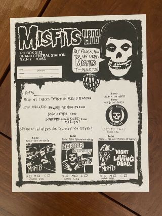 Misfits Fiend Club T - Shirt Flyer