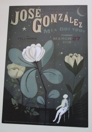 Jose Gonzalez Fillmore Poster M.  I.  A.  Doi Todd F926 Bill Graham C.  Neal