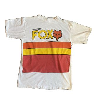 Vintage Moto - X Fox 1980s T - Shirt Size L Motocross