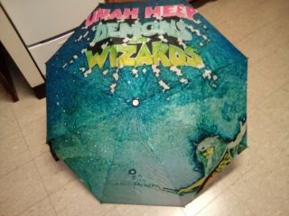 Uriah Heep Demons And Magicians 42 " Retractable Umbrella One Of A Kind