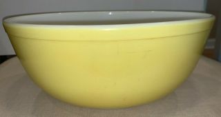 Vintage Pyrex Yellow Large nesting mixing Bowl 4 Quart/404 PRIMARY COLOR 3