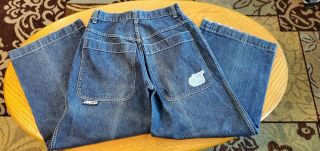 Rare Jnco Jeans Indigo Denim 32x30 Vintage 90s Twin Cannon 101s
