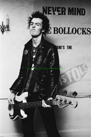 Sid Vicious Sex Pistols : Huge Photo Poster 36 " X24 " Like A1
