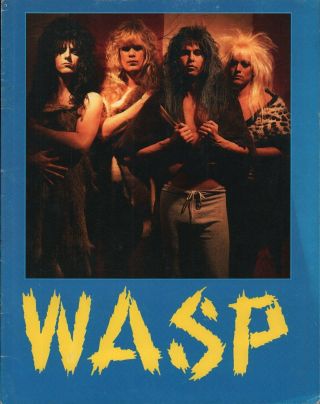 Wasp Welcome To The Electric Circus Tour Programme Uk 1986 20 Page Full Colour