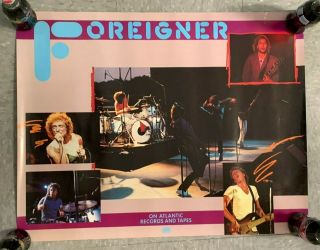 Vintage Foreigner In Concert 21x27 " Music Promo Poster,  Pb22