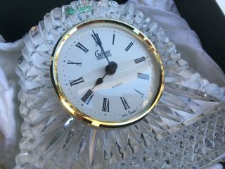 Vintage Galway Irsh Crystal Glass 24 Lead Mantel Clock Germany Fully Boxed
