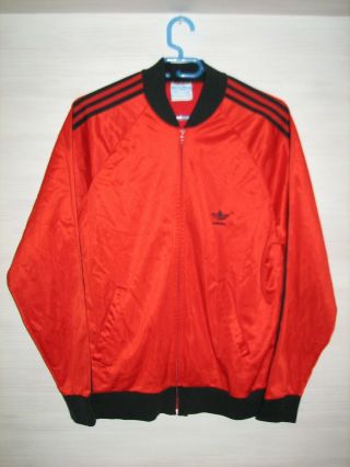Vintage Adidas 80’s Track Jacket Atp Keyrolan Red Black Size L