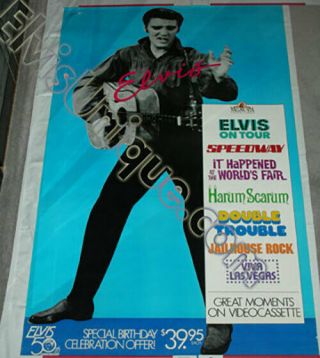 Elvs Presley - 50th Ann.  Life - Size Mgm Promo Poster
