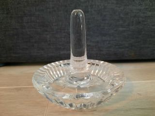 Waterford Crystal Ring Holder,  No Box 3 " Tall X 3 1/4 " Wide