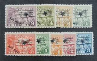 Nystamps British Guinea Stamp C1 - C9 Og H $25 A30y1772