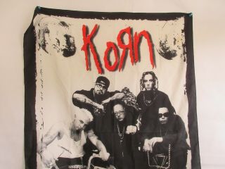 Vintage 2000 Korn Music Band Silk Wall Flag Fabric Banner