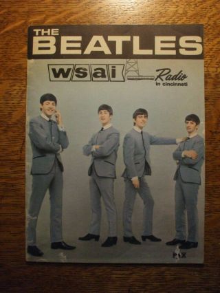 The Beatles W S A I Radio In Cincinnati 1964 Us Booklet Dezo Hoffmann Photos