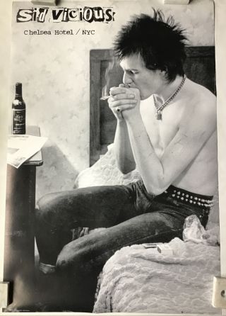 Sid Vicious Of Sex Pistols Chelsea Hotel / Nyc British Import Poster