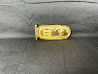 Vintage Christopher Ross 24k Gold Plated Egyptian Scarab Belt Buckle 1976