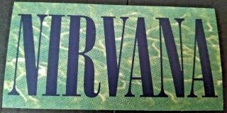 Nirvana Kurt Cobain Krist Novoselic Dave Grohl Nevermind Album Vintage Sticker