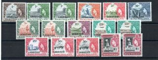 Lesotho,  1966,  Long Set Definitives,  Mnh
