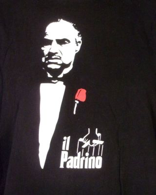 Vintage 90s Rare Italian Il Padrino The Godfather T - Shirt Movie Film Rap Tee Xxl