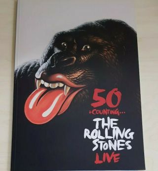 50 & Counting The Rolling Stones Live Tour Programme Softback Hyde Park London