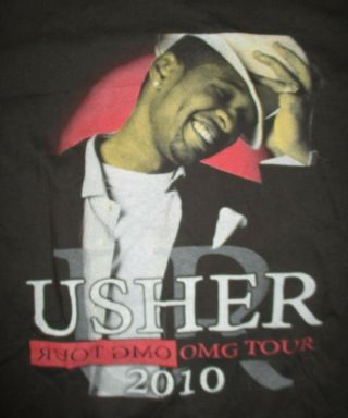 2010 Usher With Guest Miguel Trey Songz " Omg " Concert Tour (xl) Shirt