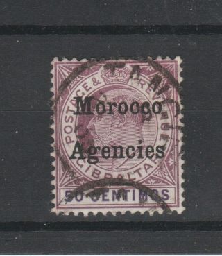 Morocco Agencies King Edward Vii 1905 Sg28 50c Purple & Violet Stamp Cat: £65