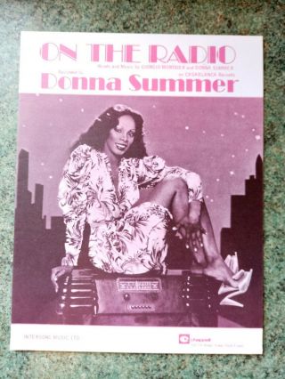 Donna Summer - On The Radio - Uk Sheet Music -