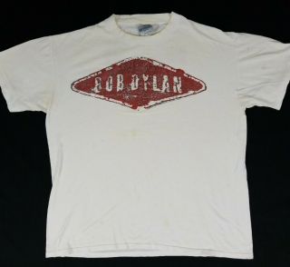 Vintage 1989 Bob Dylan Tour Shirt Size Xl Lyrics Of Subterranean Homesick Blues