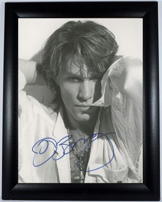 Framed Jon John Bon Jovi Reprint Hand Signed Sexy Photo 8x10 Autograph Picture