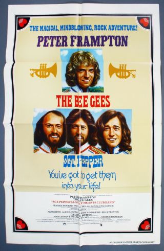 Movie Poster 1 Sheet Folded - Sgt Pepper Lonely Hearts Club Band - Bee - Gees - 78 - Mpxy