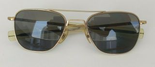 Vintage Usa Ao 5 1/2 American Optical Pilot Sunglasses