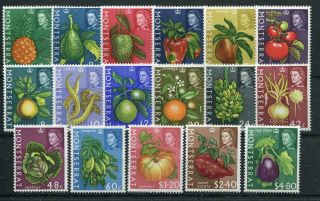 Montserrat 1965 Fruits To $4.  80 Sg160/76 Mnh
