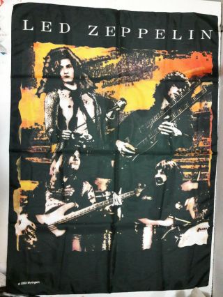 Vintage Led Zeppelin 2003 Textile Poster Flag