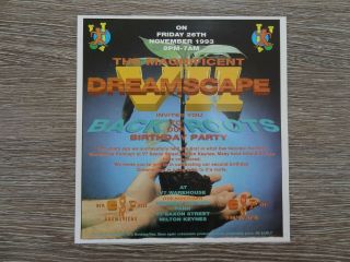 Dreamscape Vii 7 Rave Flyer 26/11/93 At The Sanctuary
