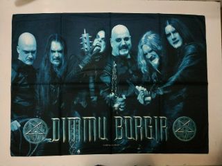 Vintage Dimmu Borgir 2003 Textile Poster Flag Black Metal Immortal