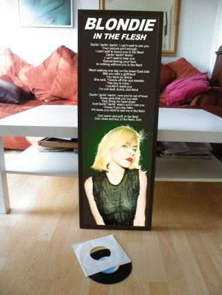Blondie In The Flesh Lyric Sheet Promo Poster,  Atomic,  Heart Of Glass,  Denis