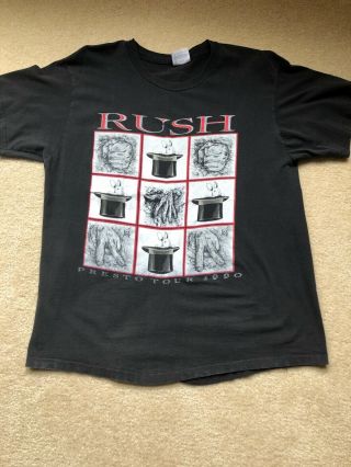 Vintage Rush Concert T - Shirt 1990 Presto Tour,  Program,  Ticket Stub