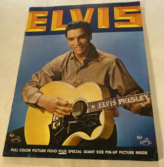 Vintage Elvis Presley Picture Folio Rca Promo Booklet 1960 