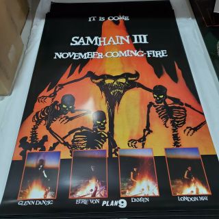 Samhain November Coming Fire 24x36 Fan Poster Danzig Misfits