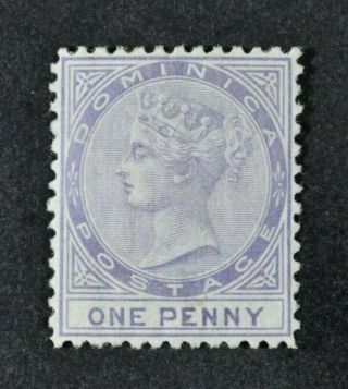 Dominica,  Qv,  1874,  1d.  Lilac Value,  Sg 1,  Mm,  Cat £150.