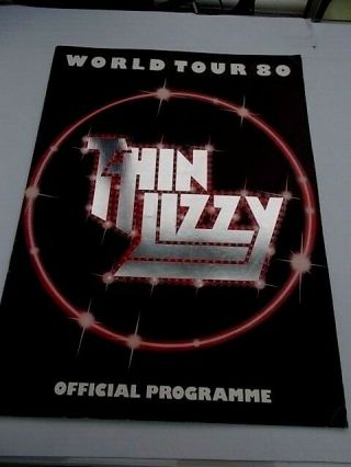 Thin Lizzy Concert Programme 1980 World Tour