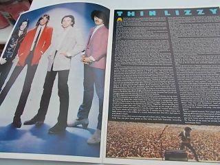 THIN LIZZY CONCERT PROGRAMME 1980 WORLD TOUR 2