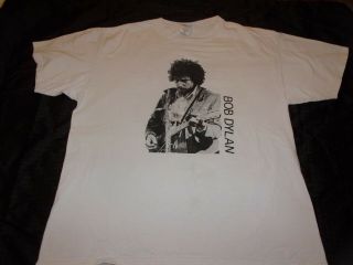 Bob Dylan & Willie Nelson Usa Tour 2005 Vintage Concert White Tee T Shirt Xl 2