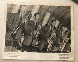 1942 Doc Wheeler And Sunset Orchestra 8x10 Photo Jazz Saxophone