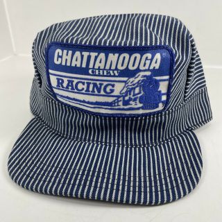 Chattanooga Chew Racing Trucker Train Conductor Hat - Vintage Snapback