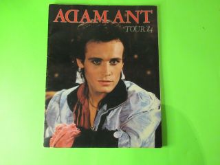 Vintage 1984 Adam Ant Strip Program Tour Show Concert Program Book
