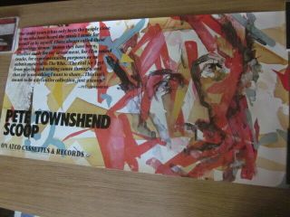 Pete Townshend 1983 Scoop Promo Poster